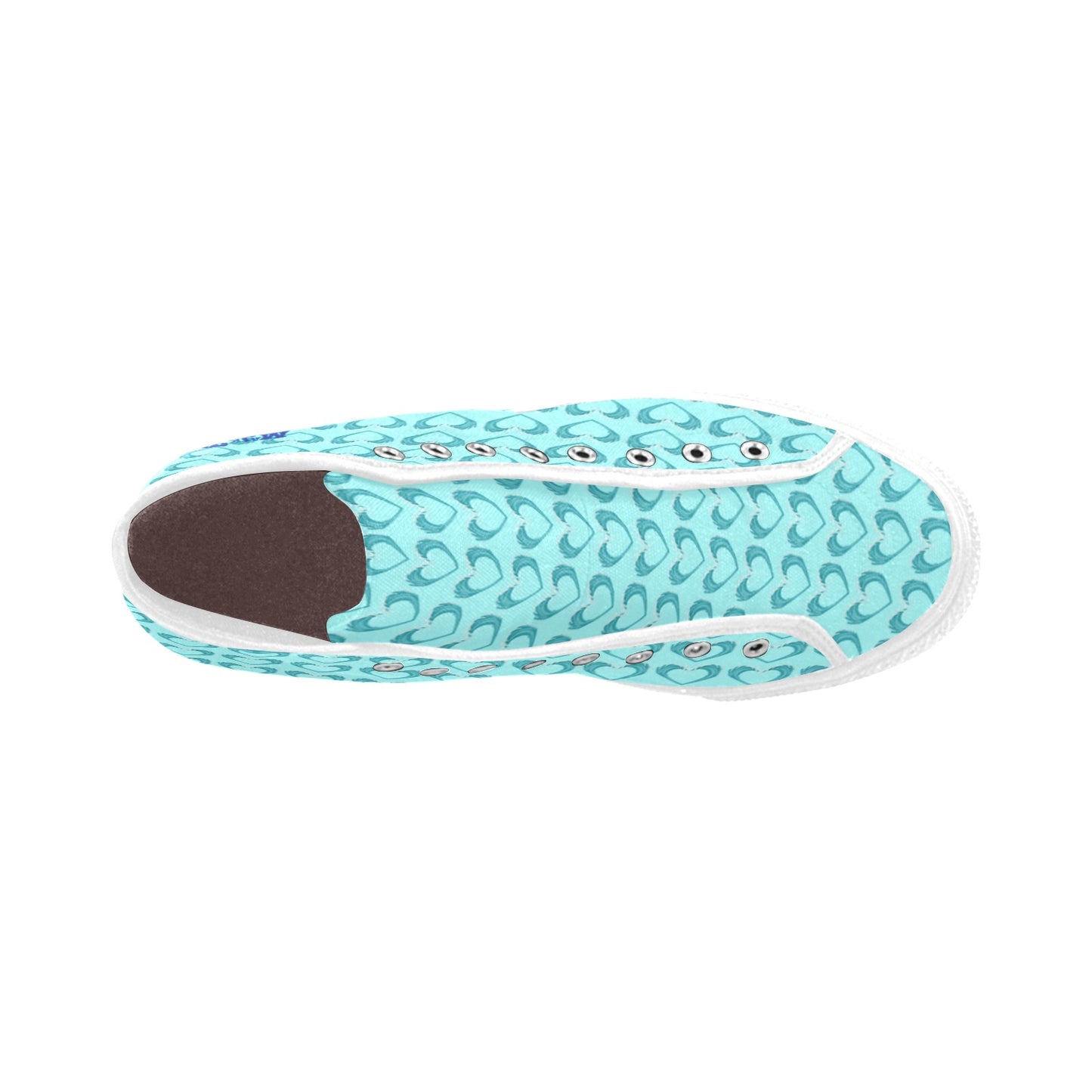 Women's Vancouver High Top Canvas Sneaker " Mila's Wave"
