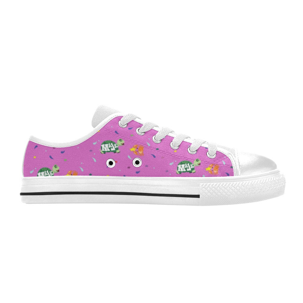 Canvas Kid's low-cut sneakers "Surf's Up " (Bubble gum pink)
