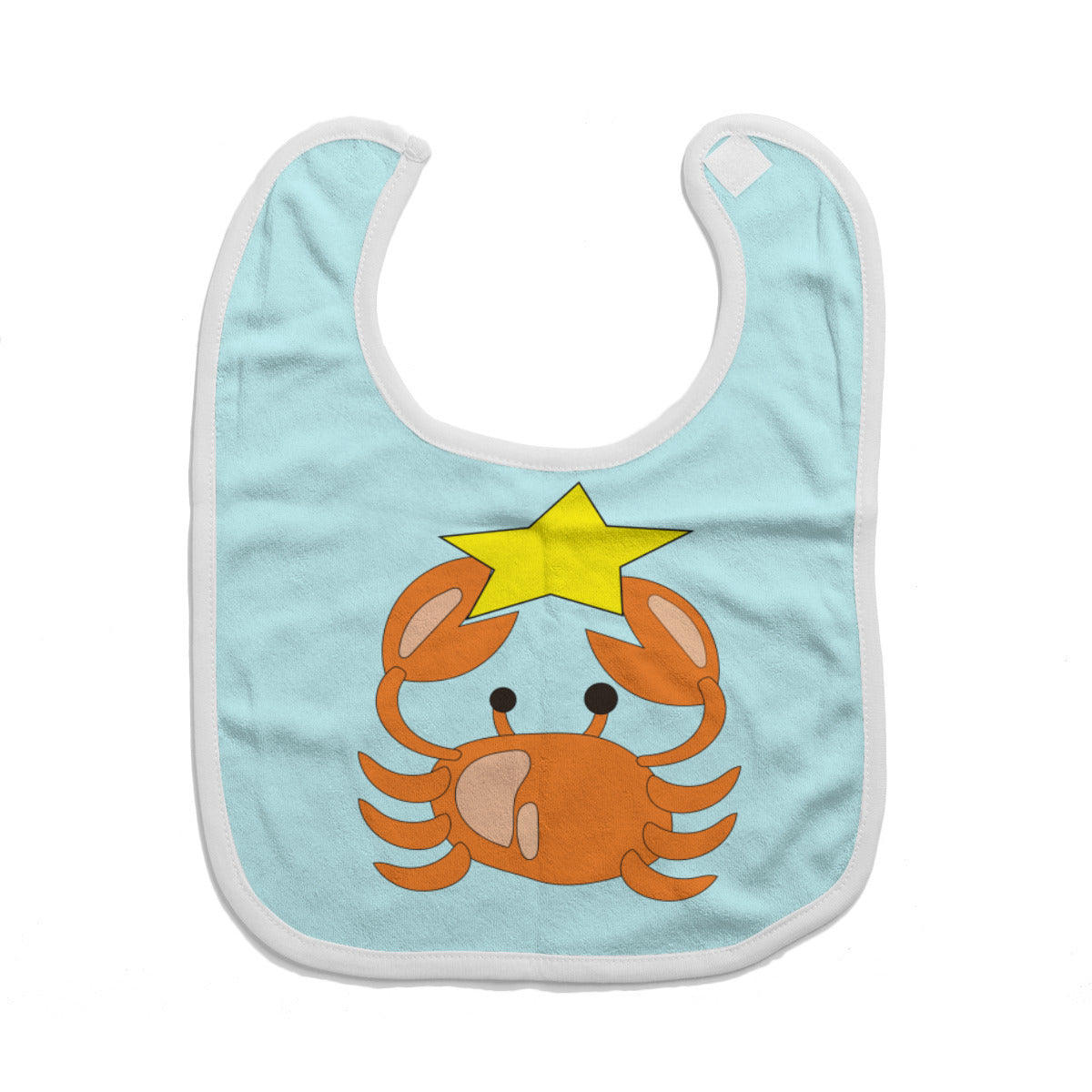 Cotton Baby Bib/Drooling Towel |Cotton "A star is Born" (Aqua)