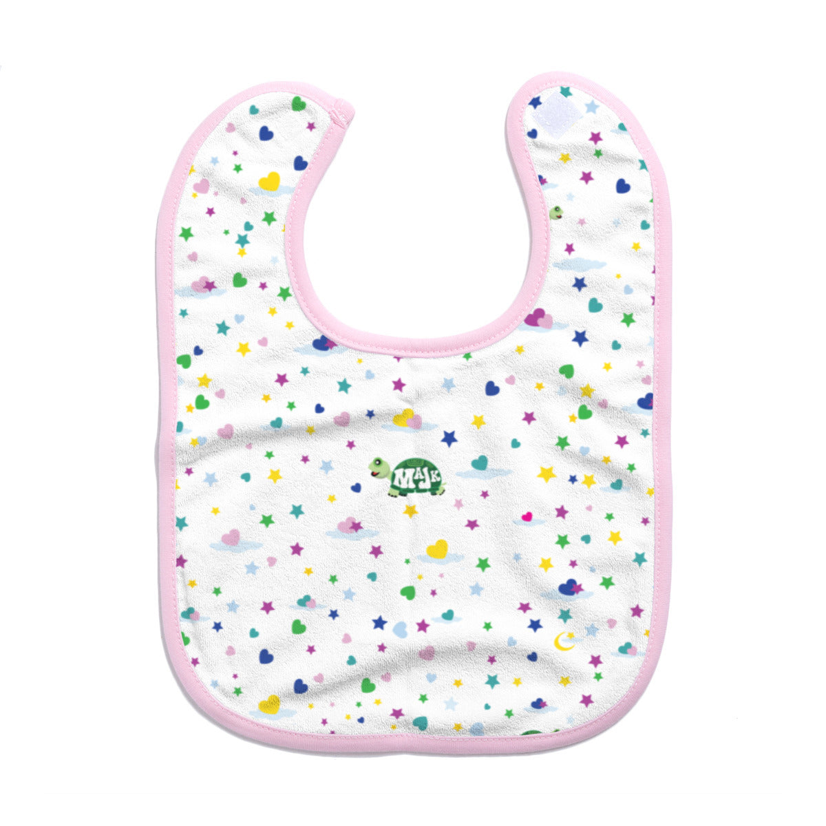 Cotton Baby Bib/Drooling Towel "Sweet Dreams Little One" (White)