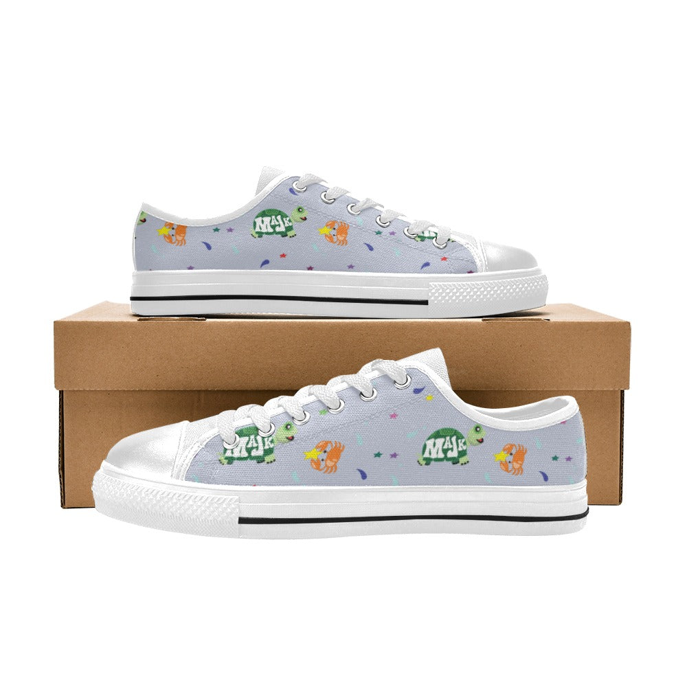 Canvas Kid's low-cut Sneaker "Surf's up" (Grey)