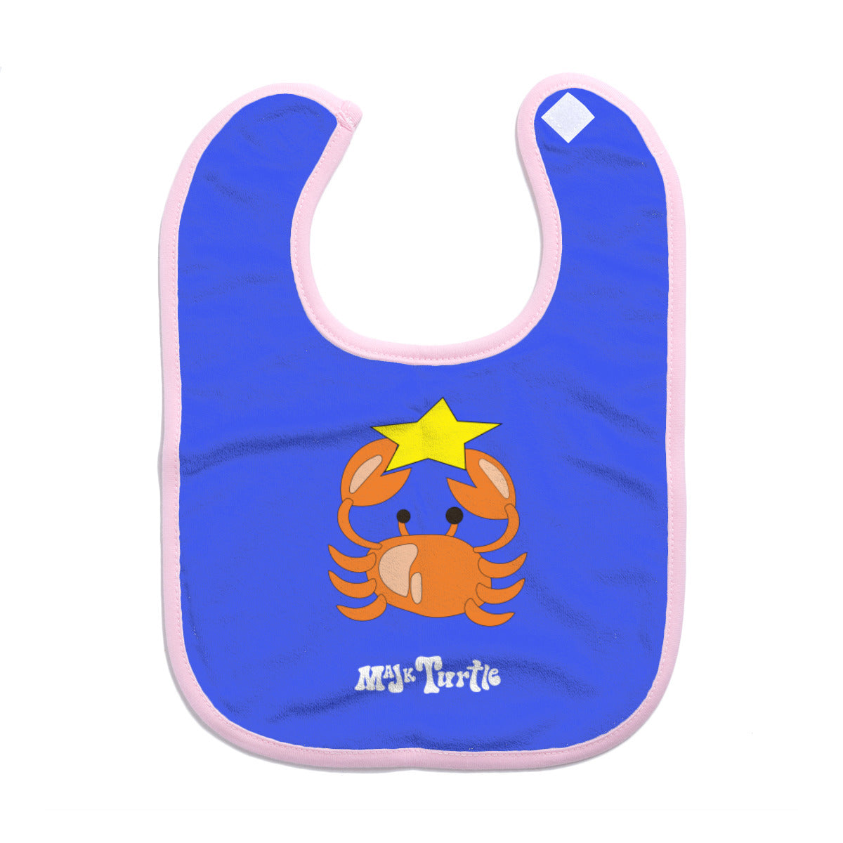 Cotton Baby Bib/Drooling Towel "A star is Born" (dk. Blue)