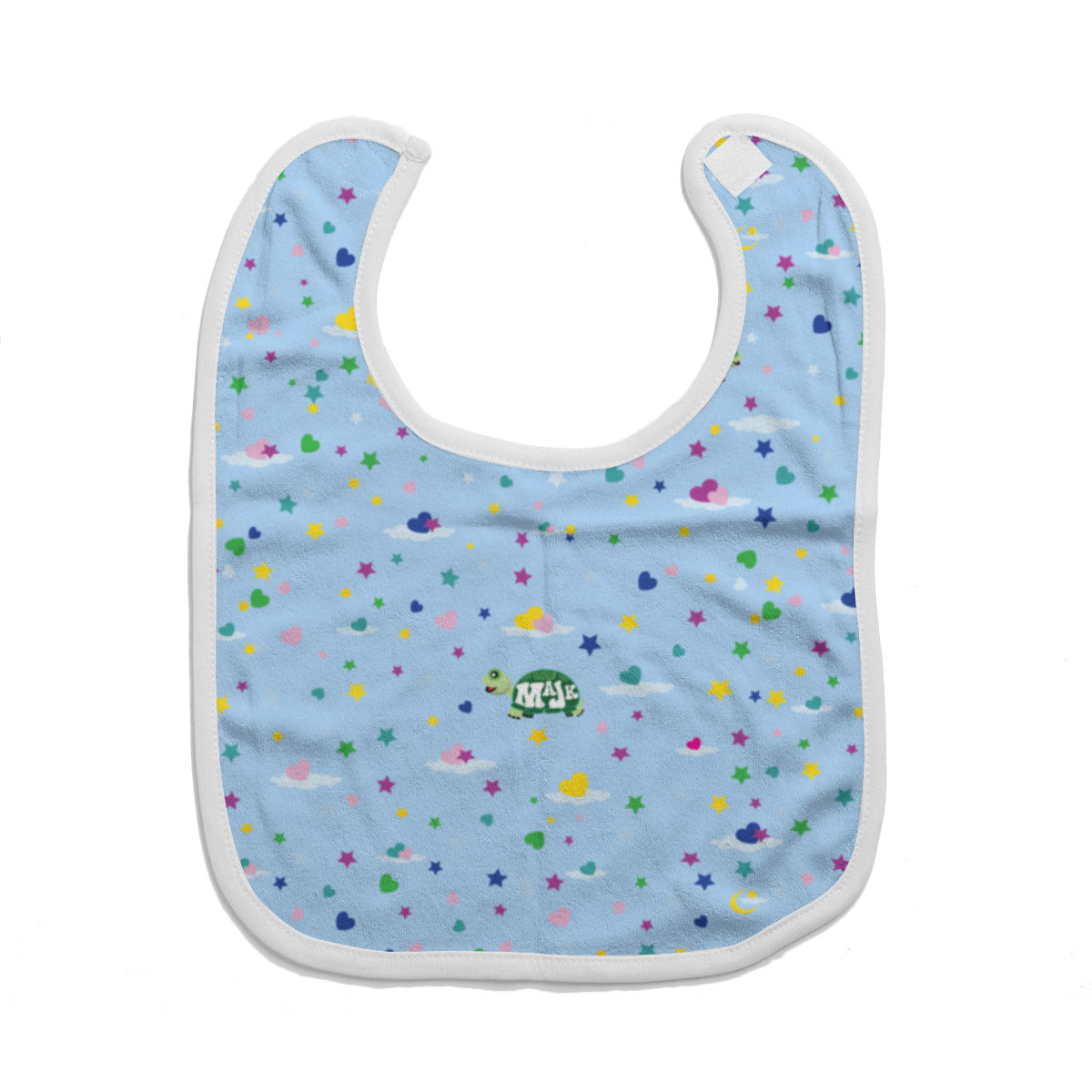 Cotton Baby Bib/Drooling Towel "Sweet Dreams Little One" (Lt. Blue)