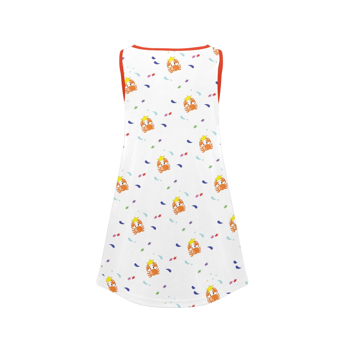 Girl's Sleeveless Dress- "Fun by the sea"