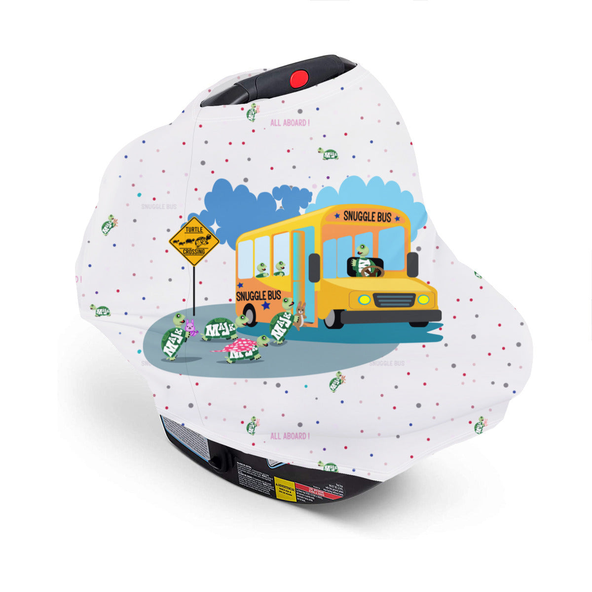 Versatile Nursing Cover- Milk Silk "Snuggle Bus"