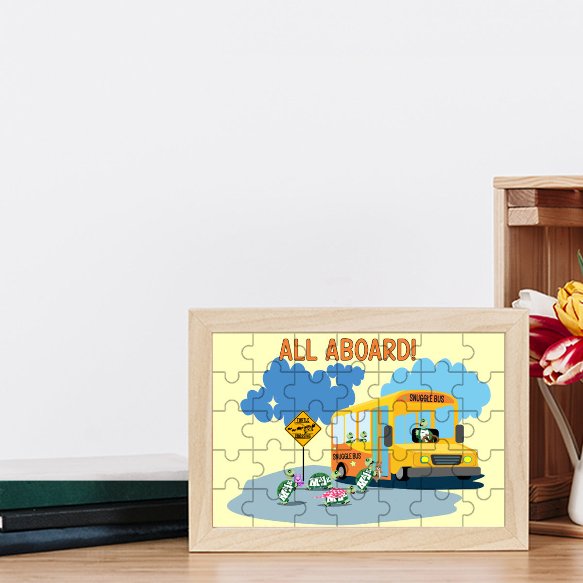 Picture Frame Puzzle "Snuggle Bus"