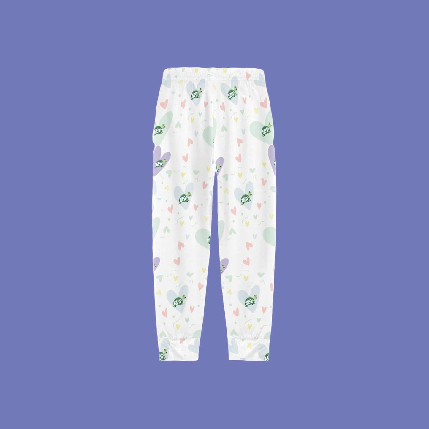 Girl's All Over Print Pajama pants "Turtally Loved"