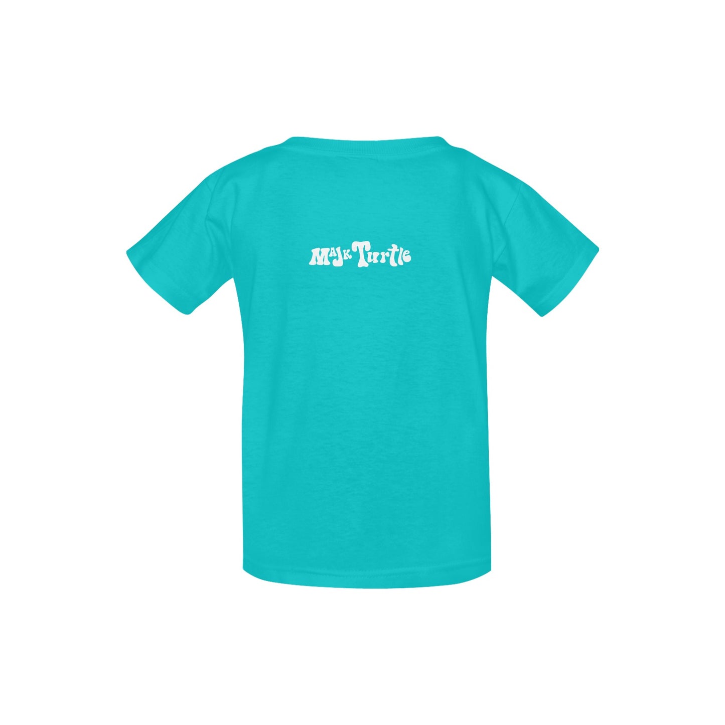 Kid's Classic T-shirt "MAJK Turtle logo" (Turqoiuse)