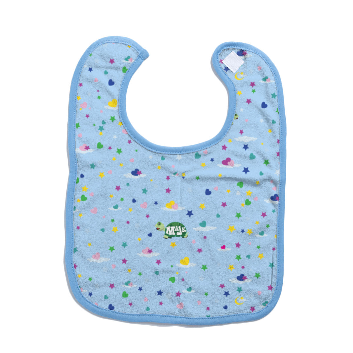 Cotton Baby Bib/Drooling Towel "Sweet Dreams Little One" (Lt. Blue)