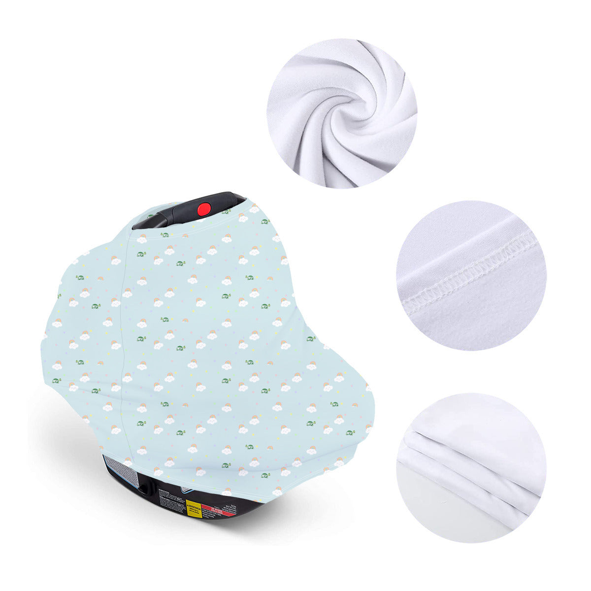 Versatile Nursing Cover-Milk Silk "Rainbows and Smiles"