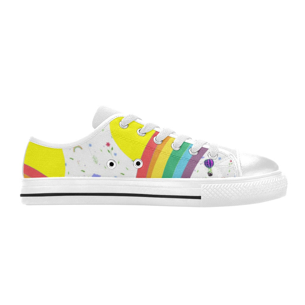 SALE: Canvas Kid's low-cut sneakers "Over the Rainbow"