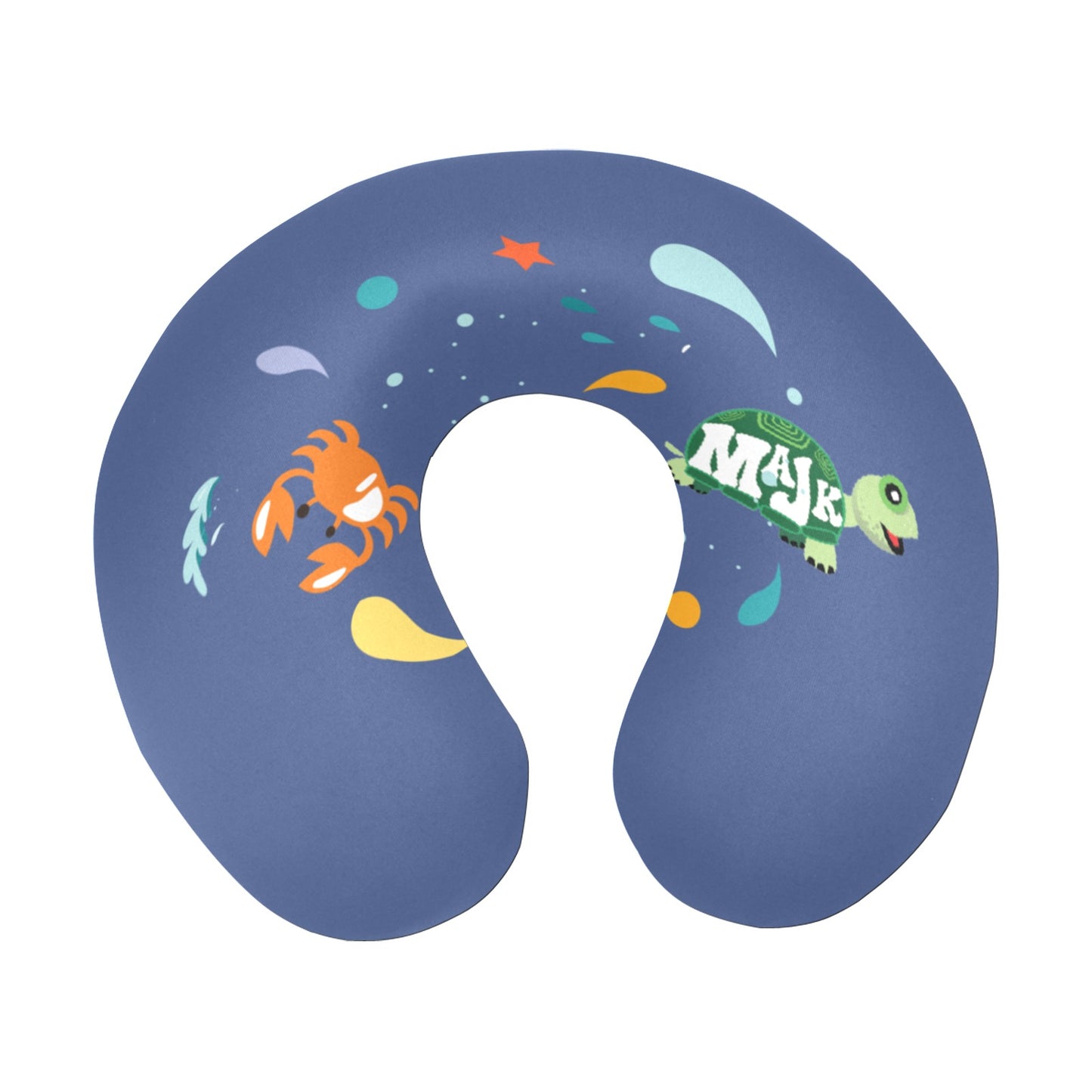 U-Shaped Travel Neck Pillow- "Surf's Up" Collection patterned