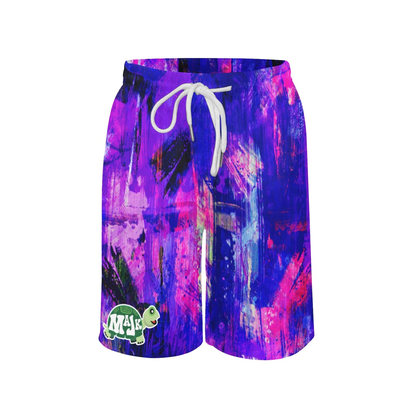 All Over Print- Boys' Beach Shorts "Brush Strokes"