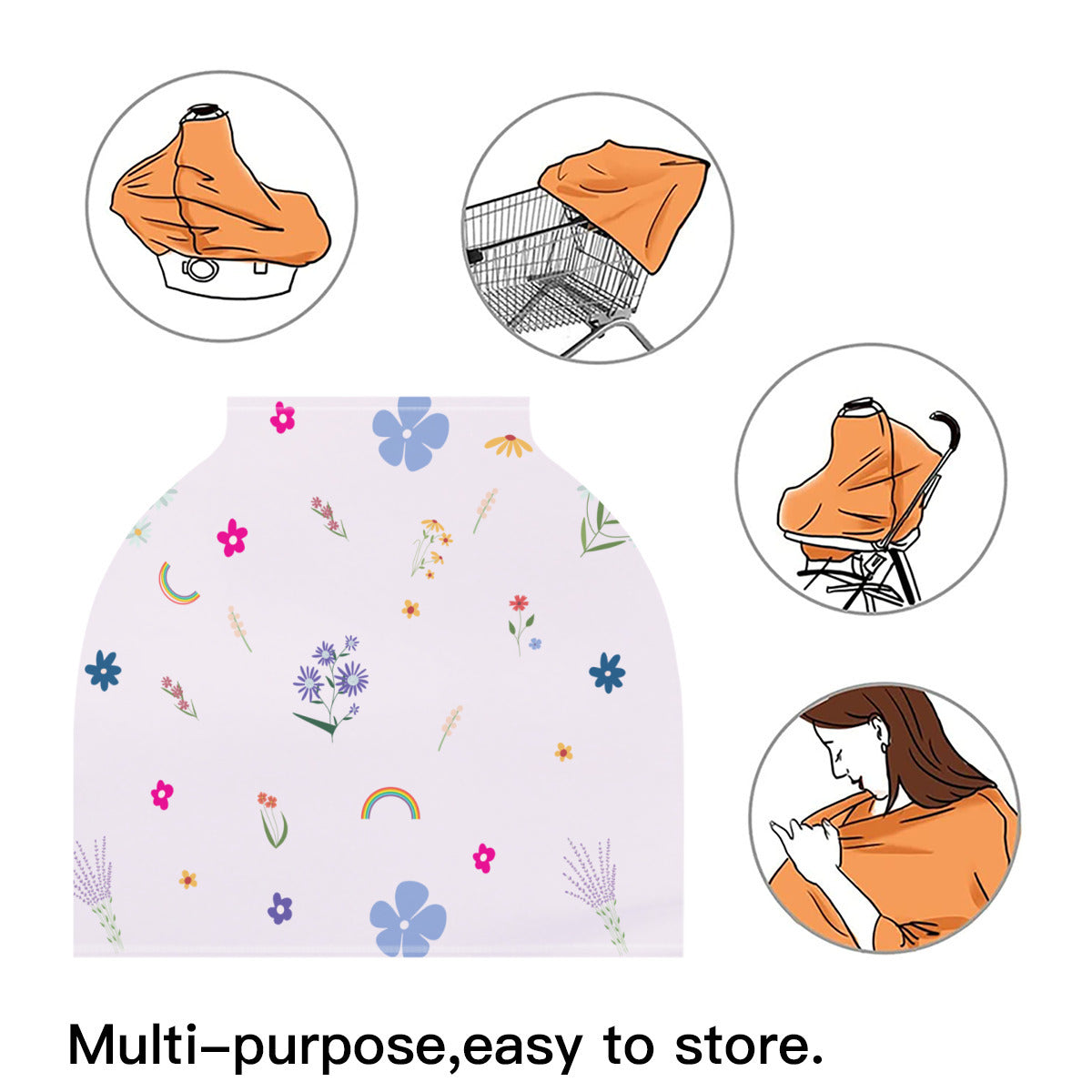 Versatile Nursing Cover "Patterns"