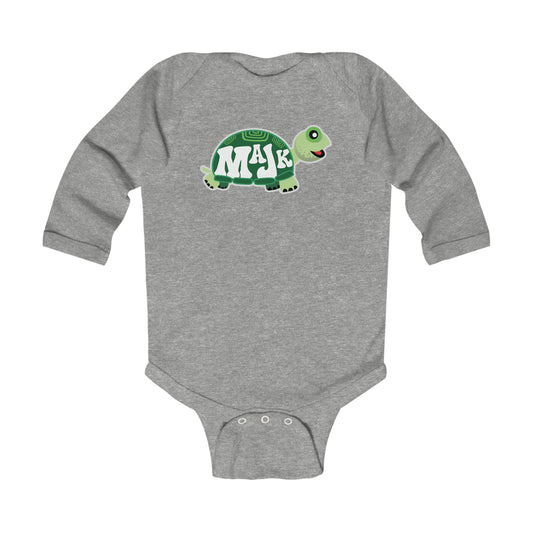 Infant Long Sleeve Bodysuit, by MaJk Turtle Designs (100% Cotton)