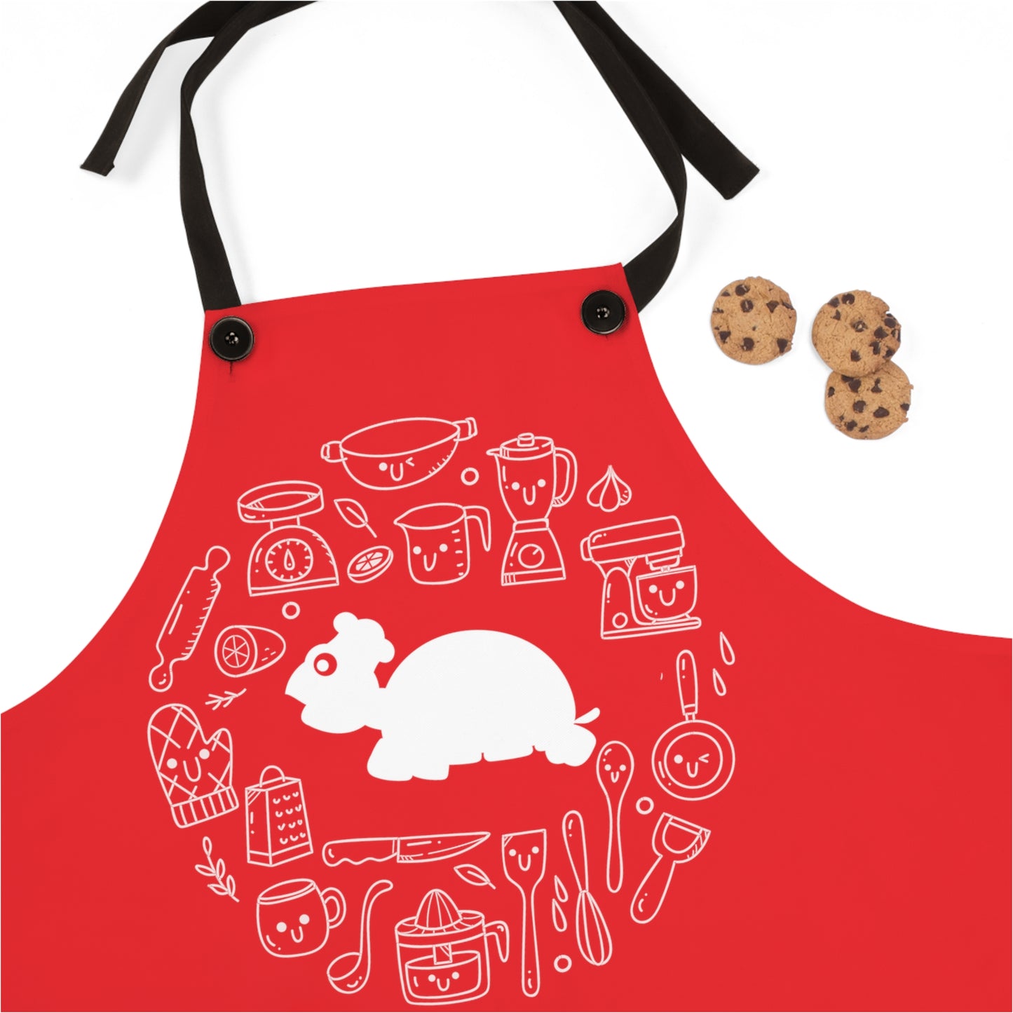 Chef MAJK Turtle with elements MAJK Cooking Apron - Red