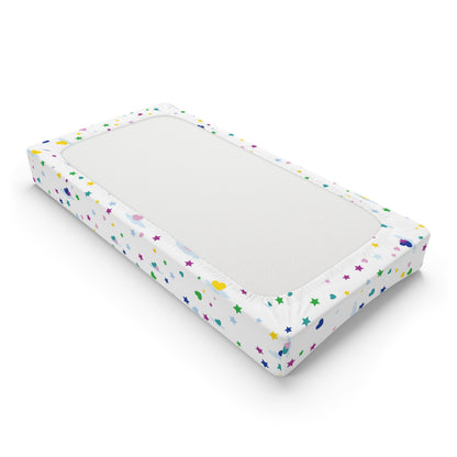 Baby Changing Pad Cover "Sweet Dreams Collection" (White)
