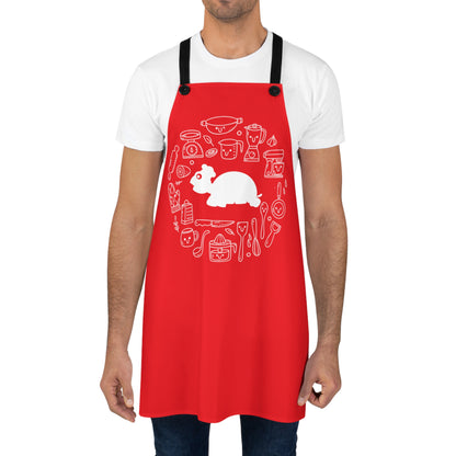Chef MAJK Turtle with elements MAJK Cooking Apron - Red