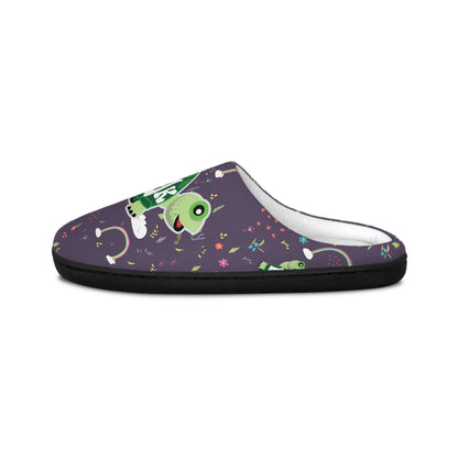 Men's Indoor Slippers, Happy Days Collection (Purple)