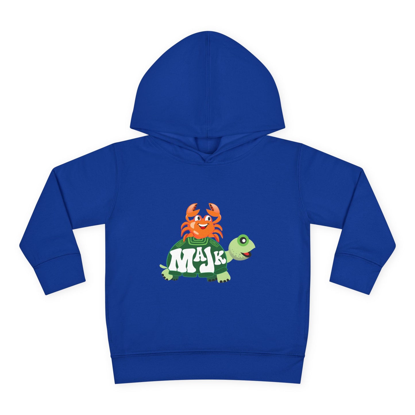 Toddler Pullover Hoodie Adventure with MAJK Turtle and Crabby Crab