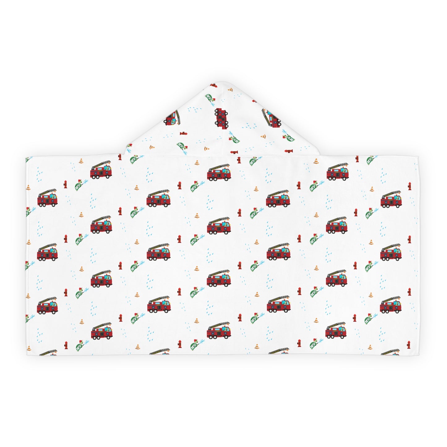 Hooded Towel "MAJK Turtle Fire Department" theme