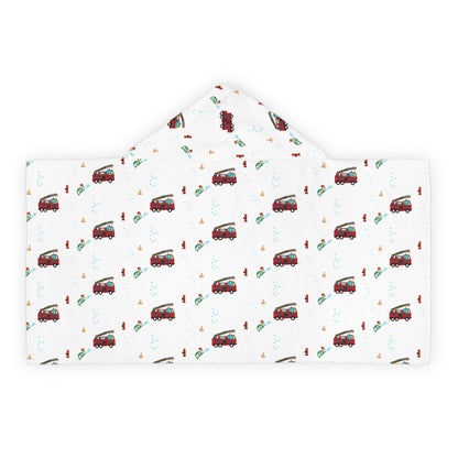 Hooded Towel "MAJK Turtle Fire Department" theme