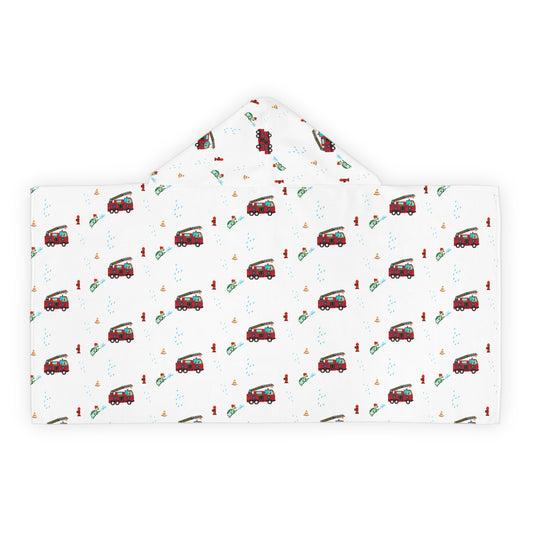 Hooded Towel "MAJK Turtle Fire Department" theme