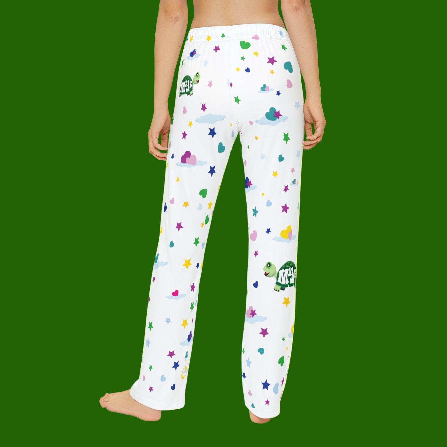 Girl's Pajama Pants, White, "Sweet Dreams"