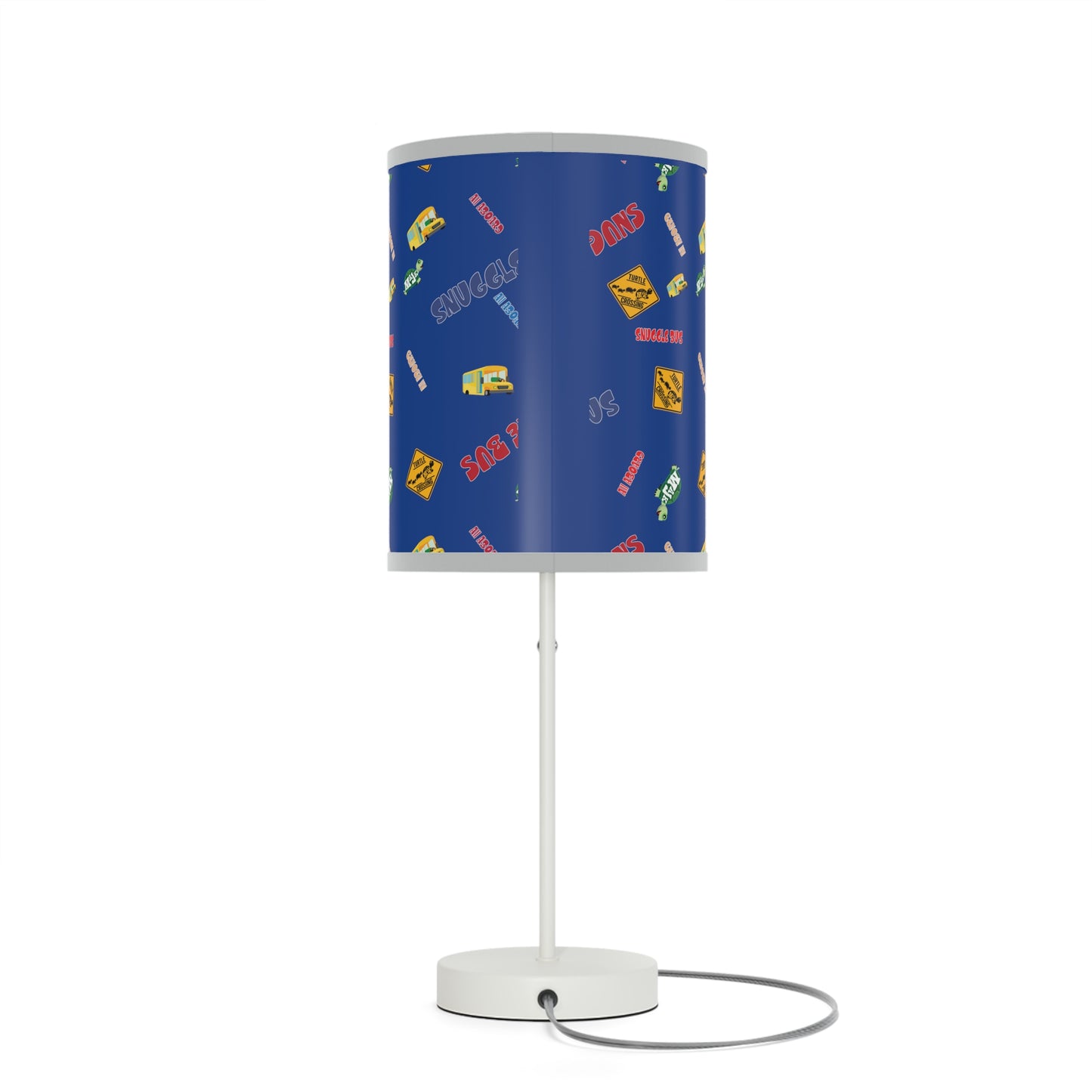 Lamp on a Stand, US|CA plug - Snuggle Bus Collection (blue)