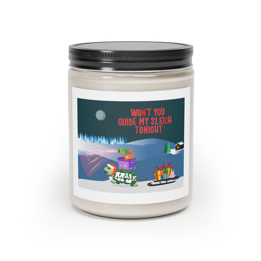 Scented Candle, 9oz "Wont' You Guide My Sleigh Tonight"