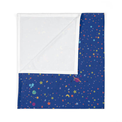 Baby Swaddle Blanket, Blast off Collection "starry night"  (Blue)