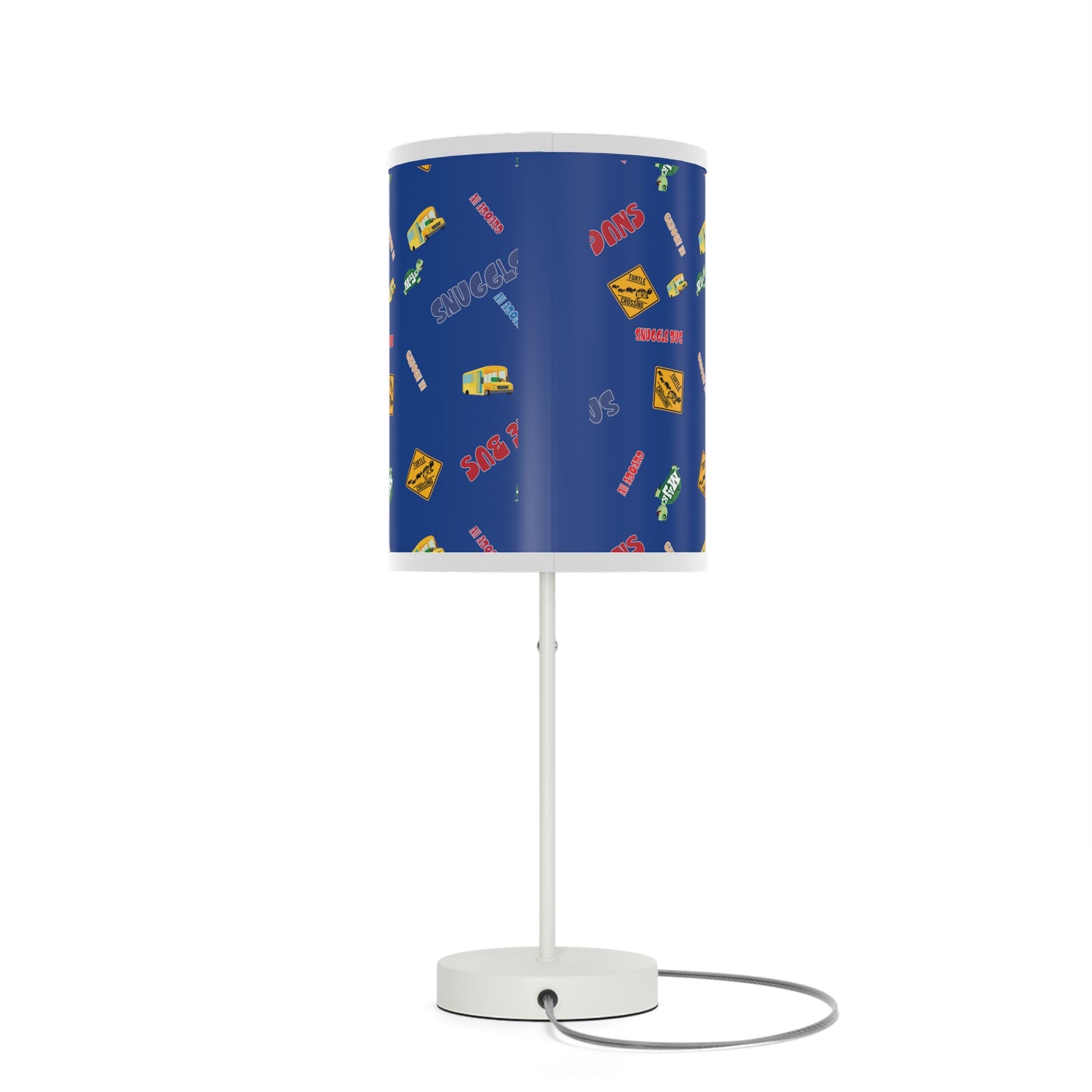 Lamp on a Stand, US|CA plug - Snuggle Bus Collection (blue)