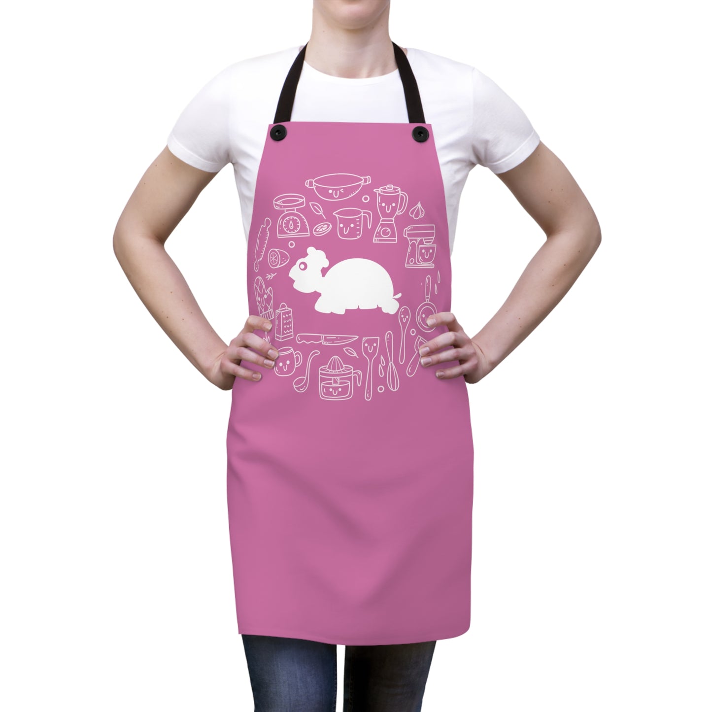 Chef MAJK Turtle with elements MAJK Cooking Apron - Light Pink