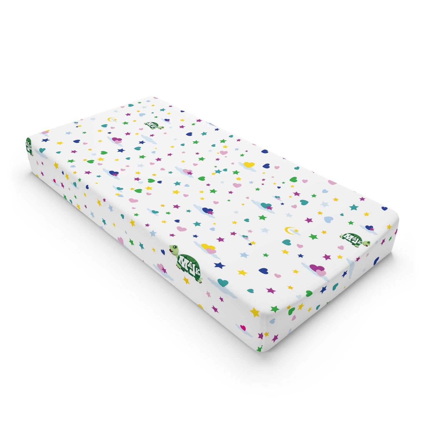 Baby Changing Pad Cover "Sweet Dreams Collection" (White)
