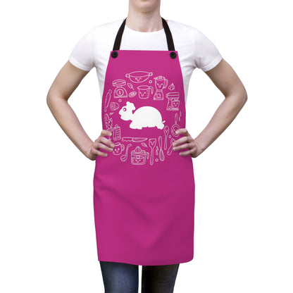 MaJk Turtle Cooking Apron - (Dark Pink)