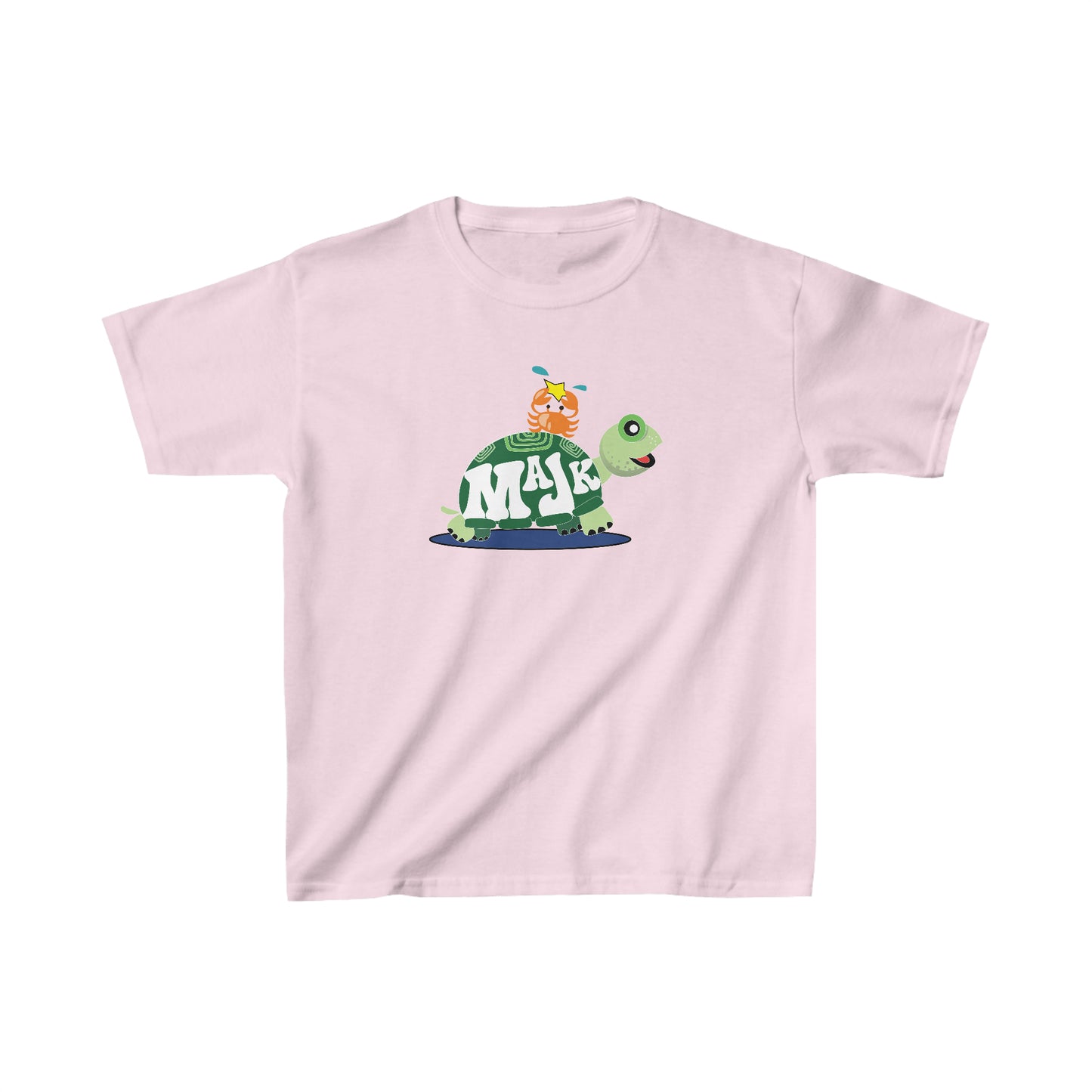 Kid's Classic Cotton Tee,  Bestie's T-shirt w/ MaJK Turtle Logo on back