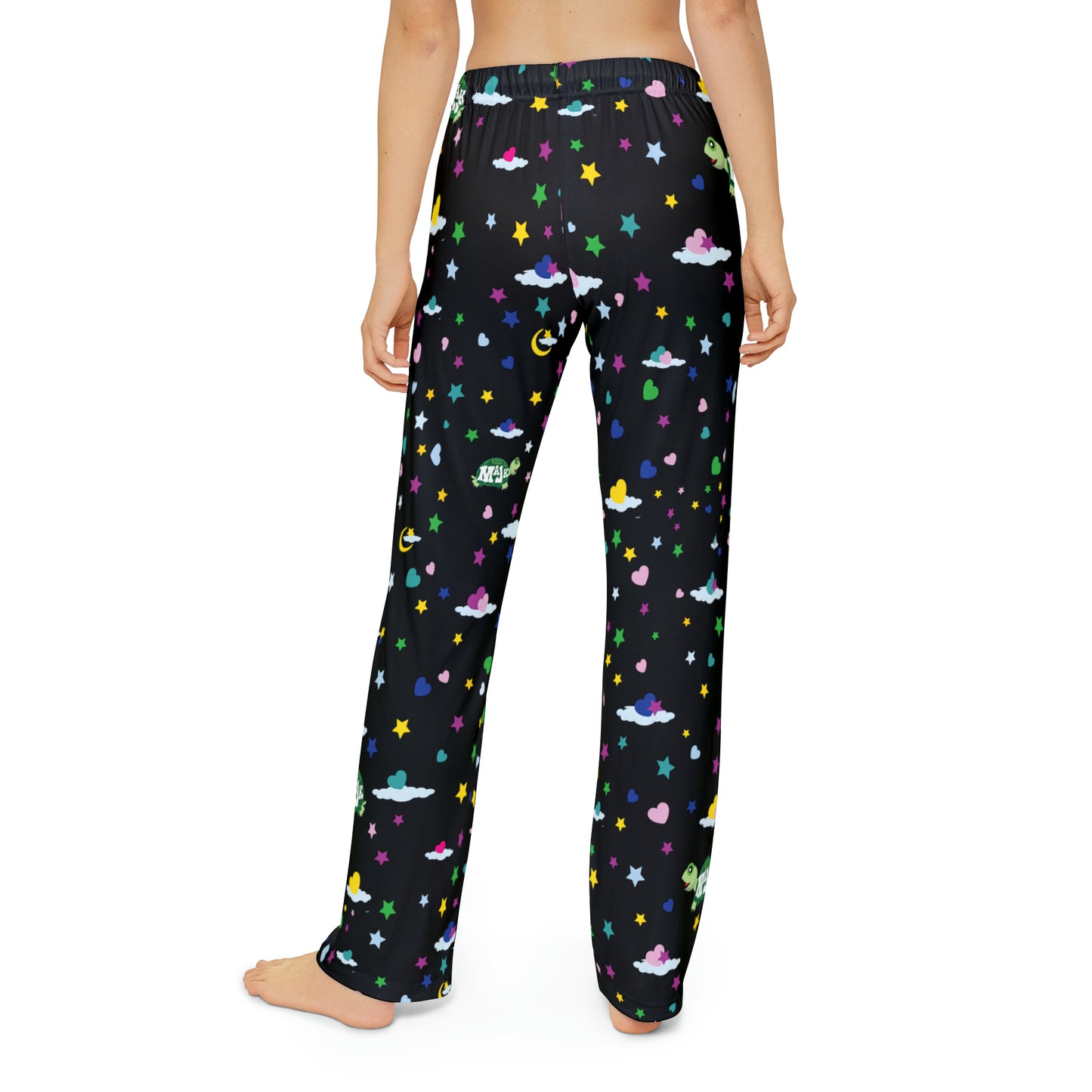 Kids Pajama Pants, Black "Sweet Dreams"