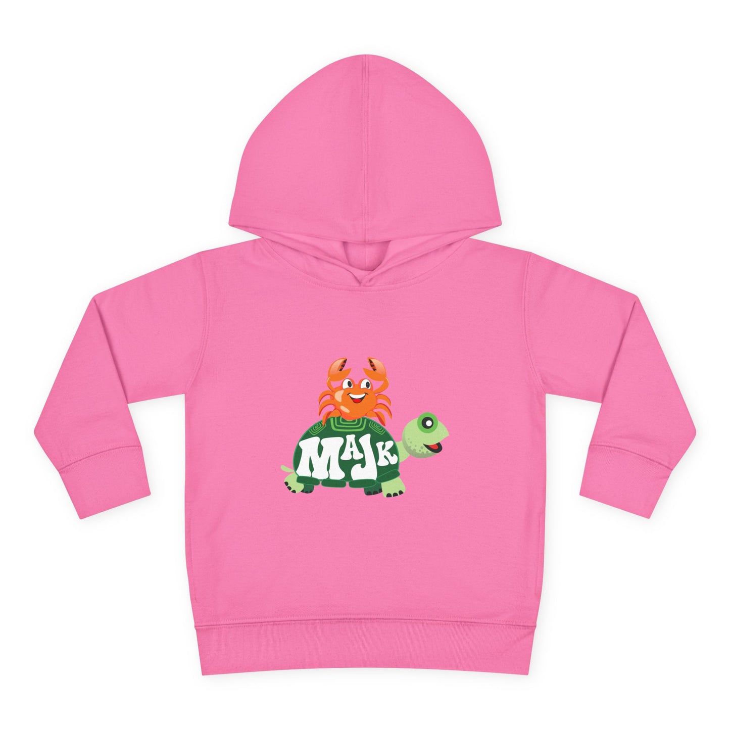Toddler Pullover Hoodie Adventure with MAJK Turtle and Crabby Crab
