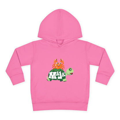 Toddler Pullover Hoodie Adventure with MAJK Turtle and Crabby Crab
