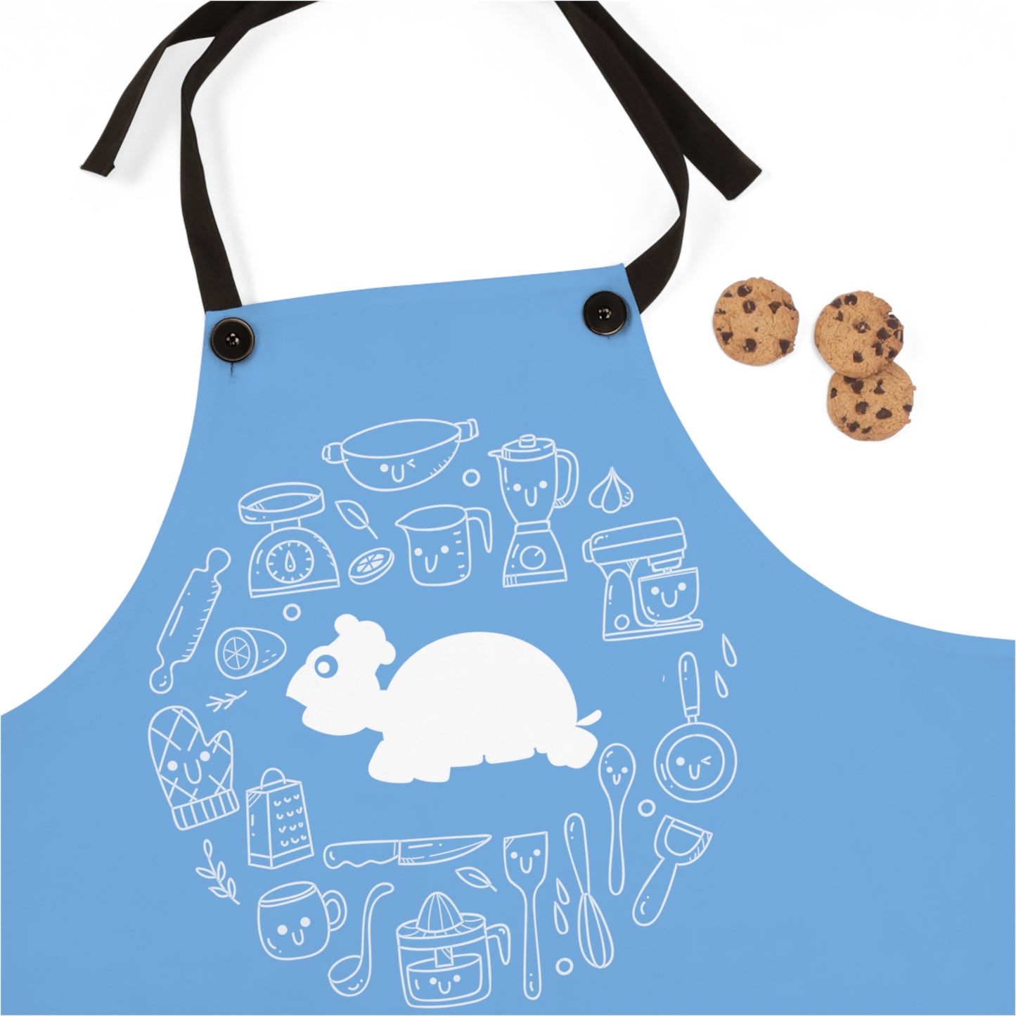 Chef MAJK Turtle with elements MAJK Cooking Apron - Light Blue
