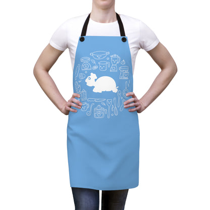 Chef MAJK Turtle with elements MAJK Cooking Apron - Light Blue