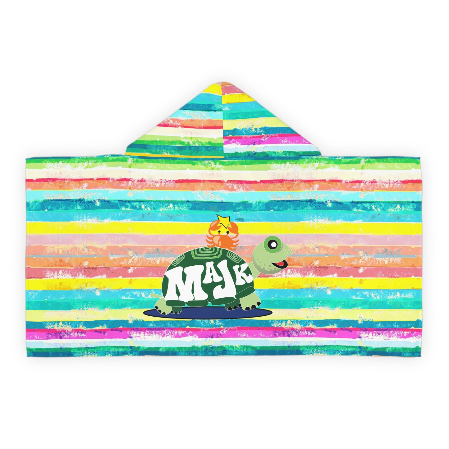 Hooded Towel-Water color "Besties"