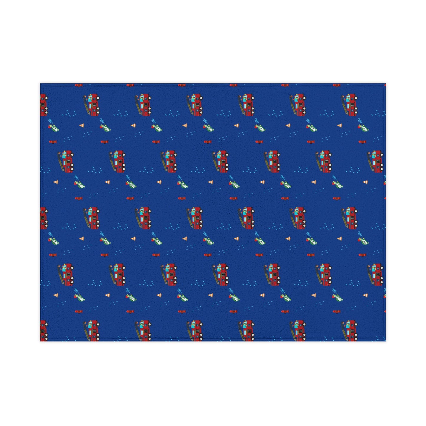 Receiving Blanket Soft Fleece" MAJK Turtle Firefighter" First Responder Design