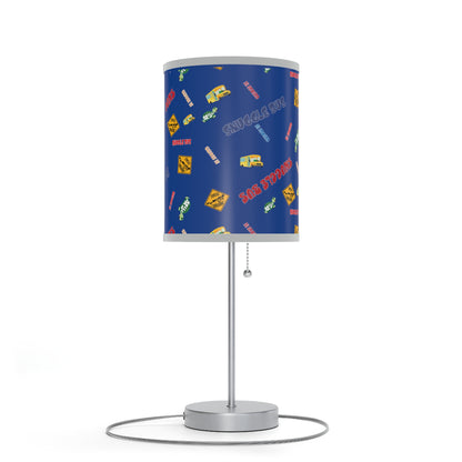 Lamp on a Stand, US|CA plug - Snuggle Bus Collection (blue)