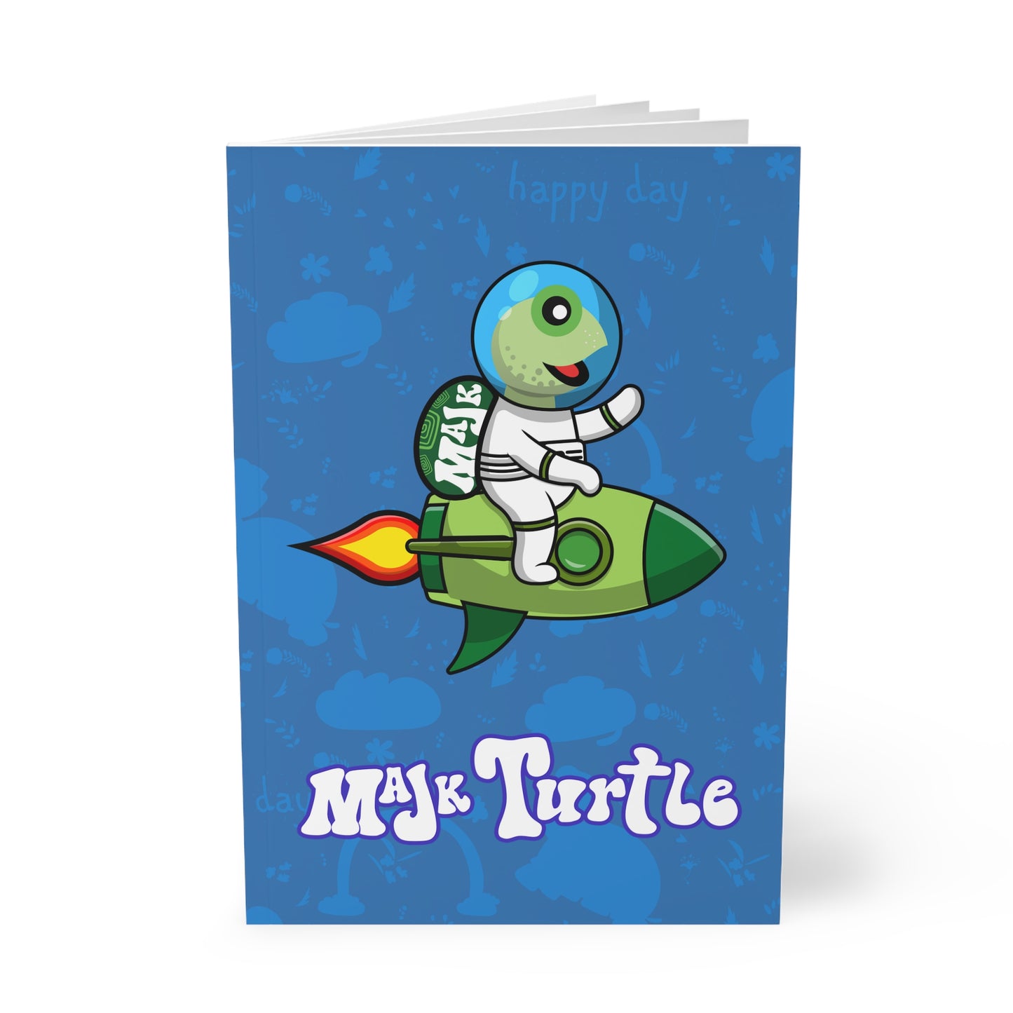 Softcover Notebook "Rocket Turtle"