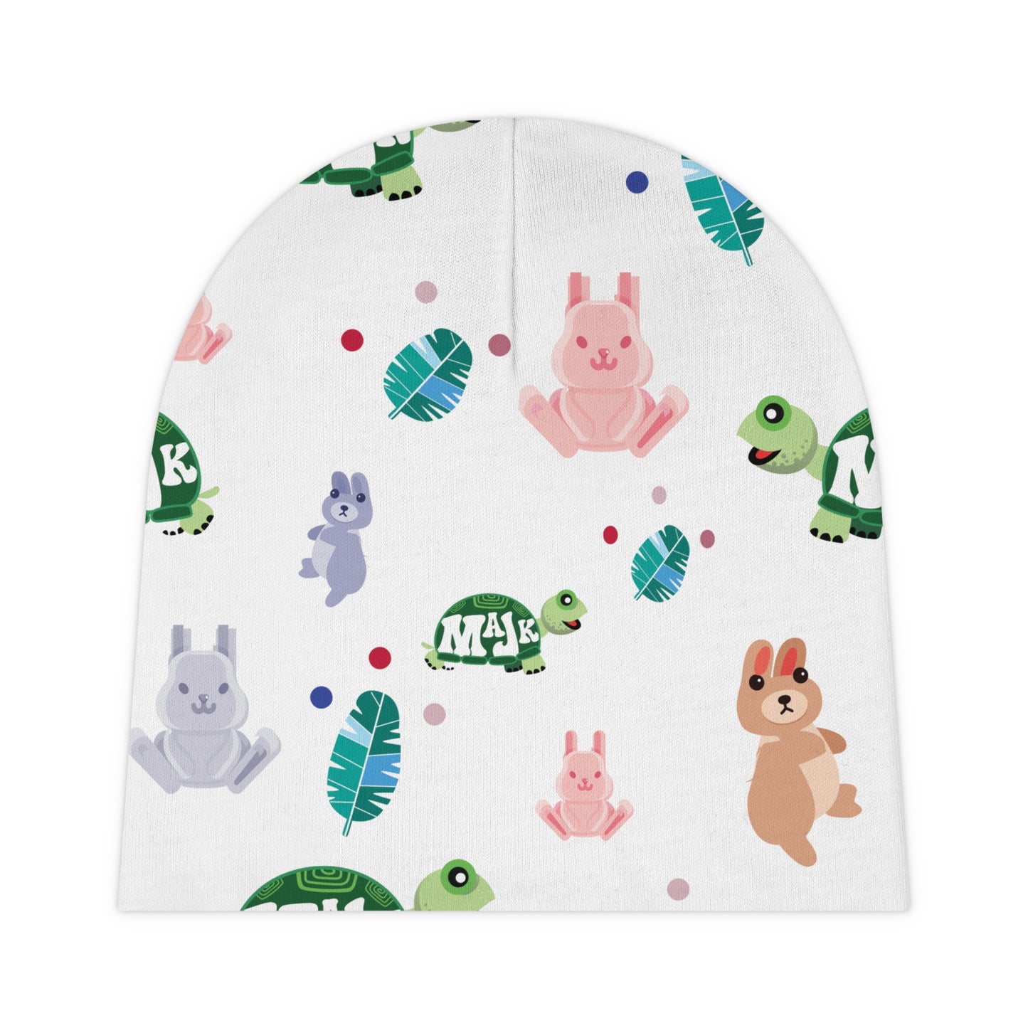 Baby Beanie — "Snuggle Bus animals"