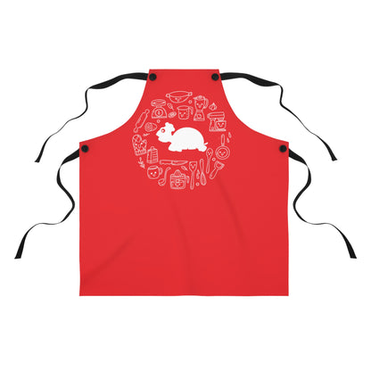 Chef MAJK Turtle with elements MAJK Cooking Apron - Red