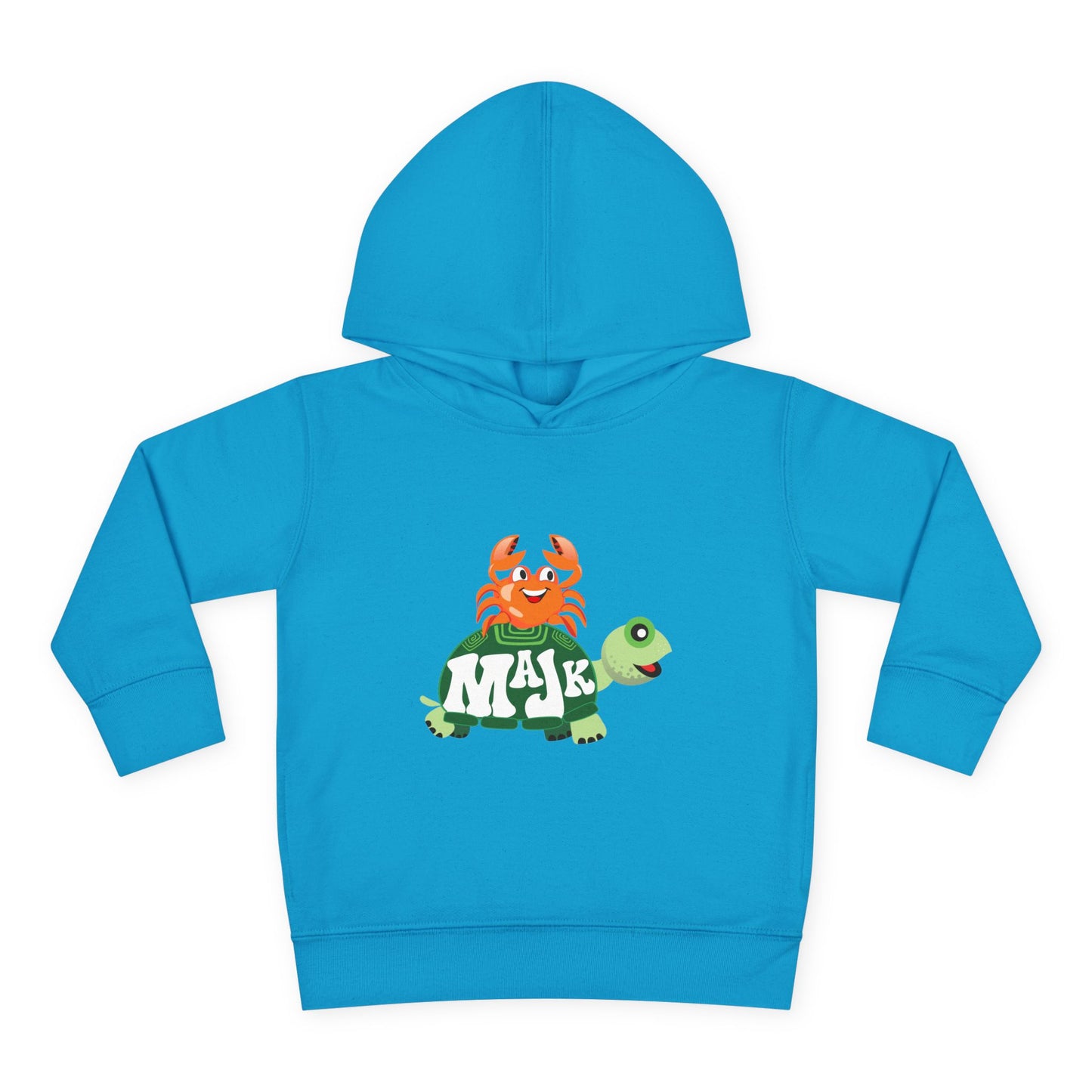 Toddler Pullover Hoodie Adventure with MAJK Turtle and Crabby Crab