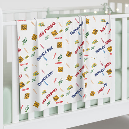 Baby Swaddle Blanket "Snuggle Bus Collection"