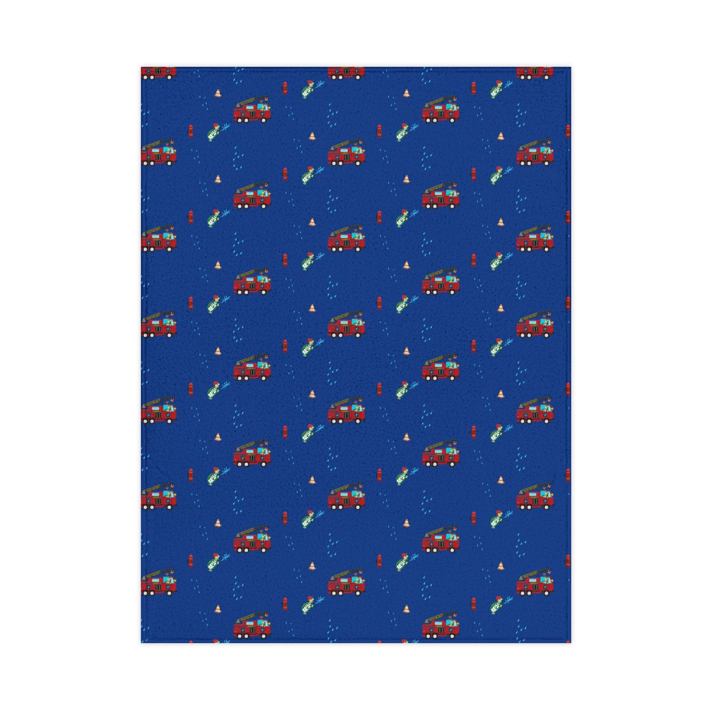 Receiving Blanket Soft Fleece" MAJK Turtle Firefighter" First Responder Design